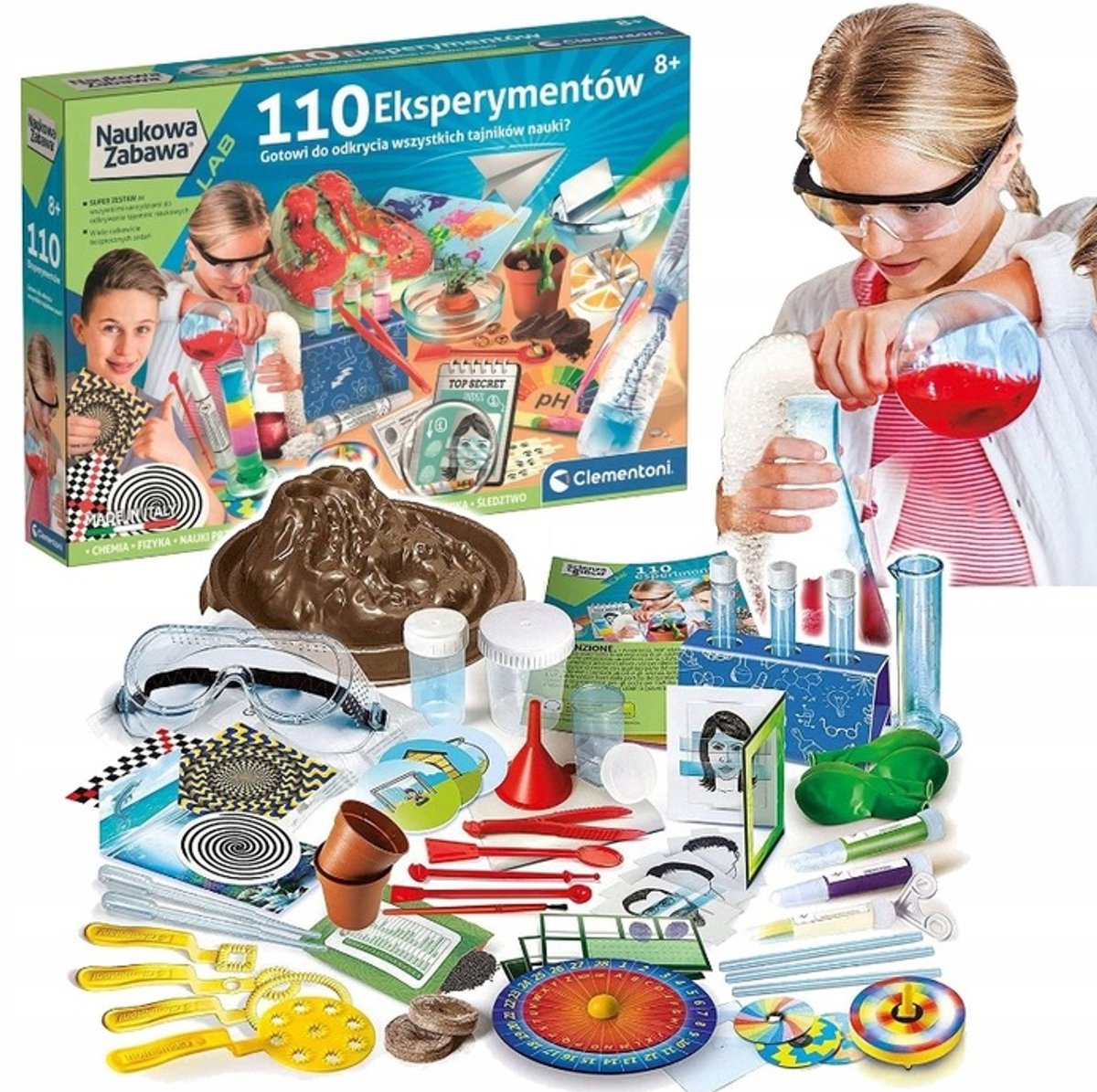 Clementoni Wetenschapslab: 110 Experimenten voor Kinderen vanaf 8 jaar
