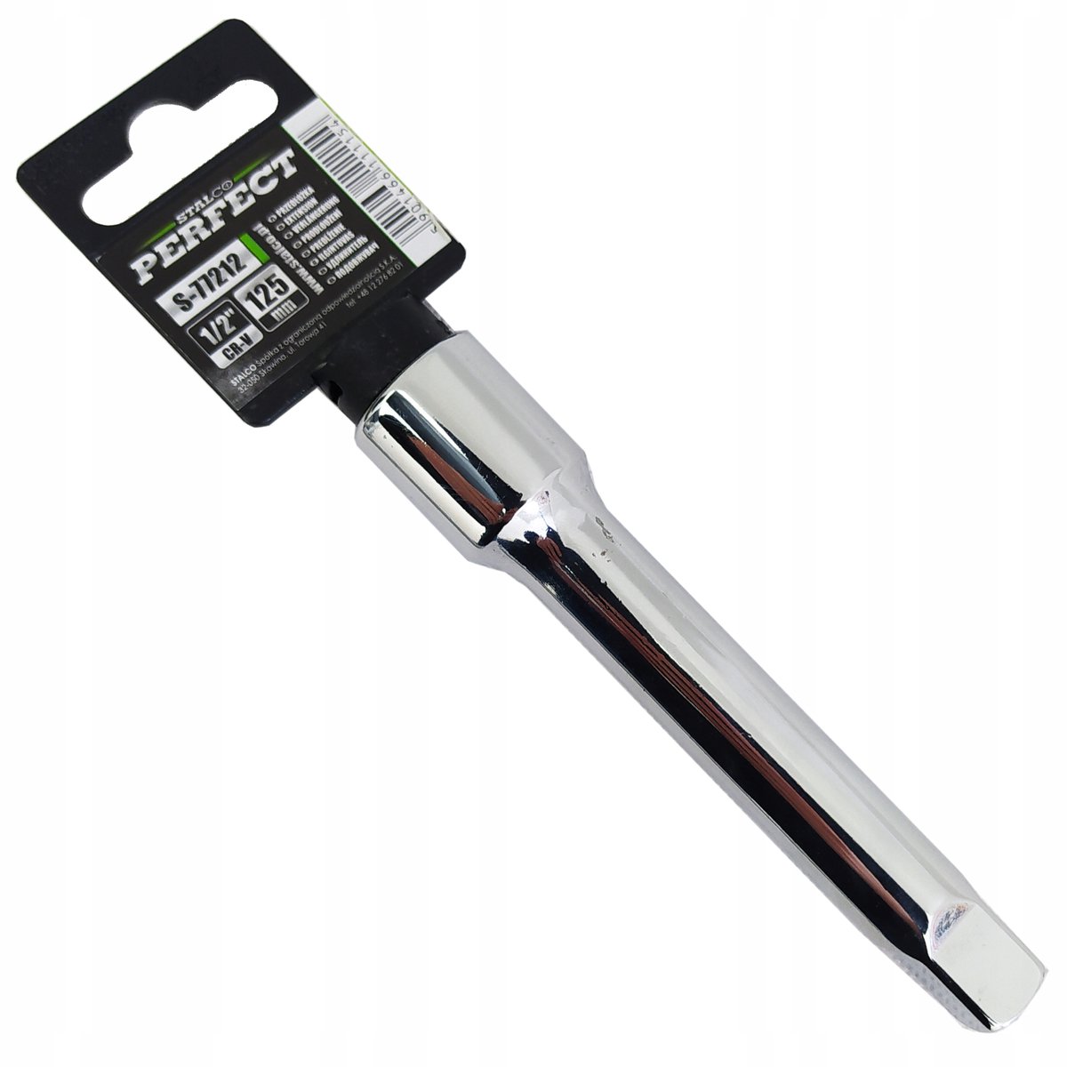 Stalco Verlengstuk 1/2" 125mm - Chroom-Vanadium Staal