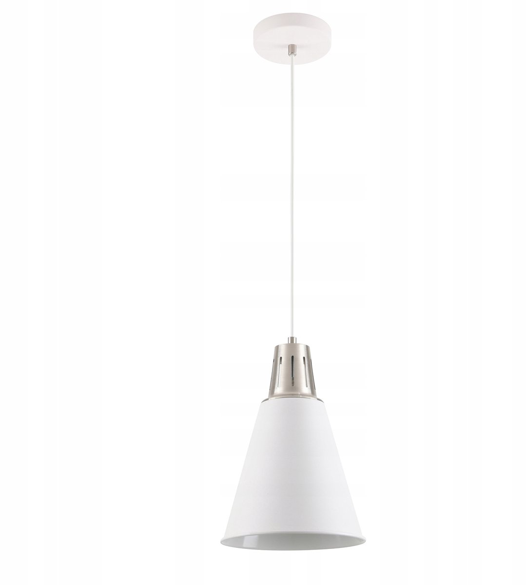 GIANNI Plafondlamp Enkel Wit/Zilver E27 Max 40W
