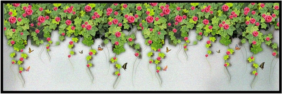 Raamfolie bloem blad - Privacy folie - Raam decoratie - UV bescherming - 70 x 150 cm - Gro