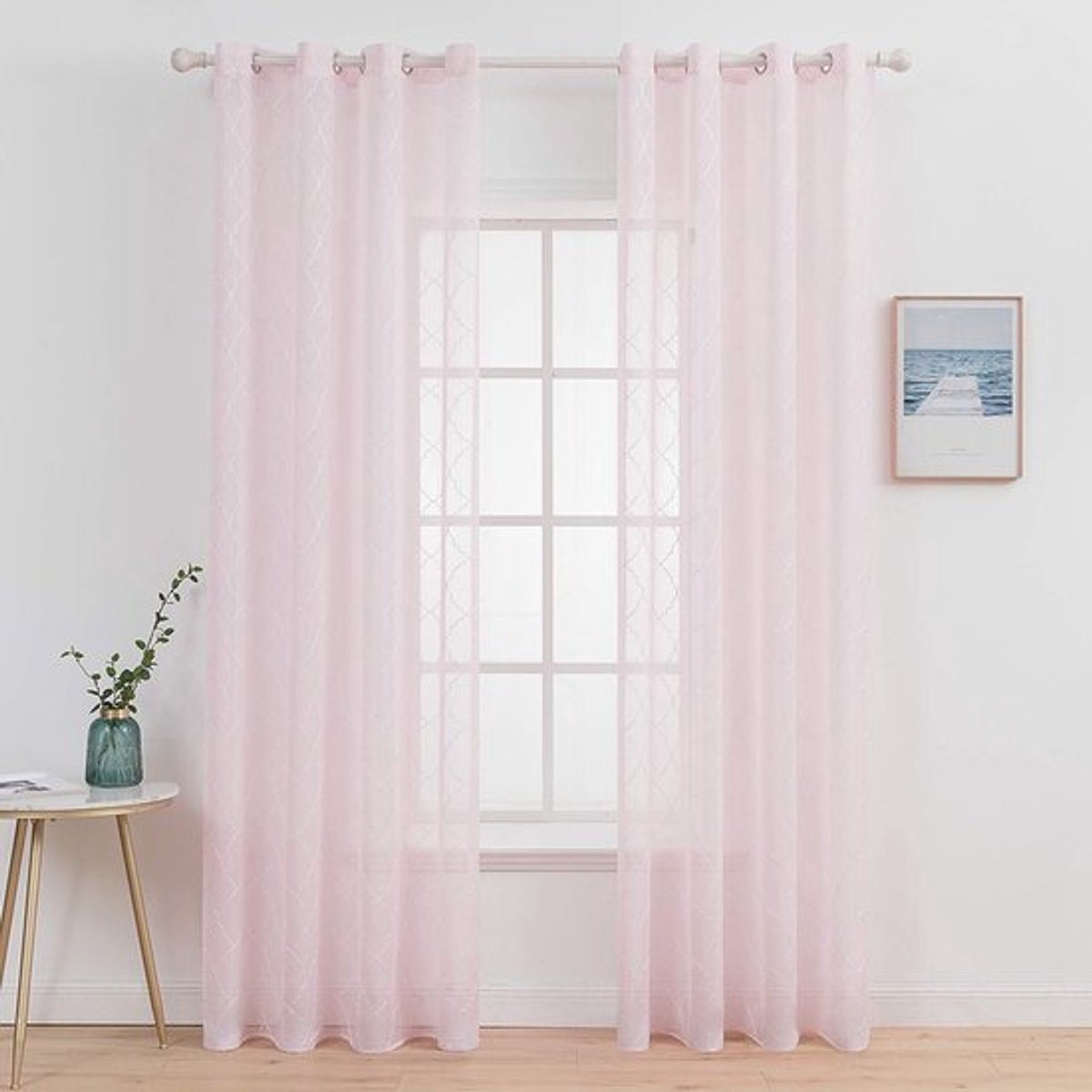 Allecto - Gordijn Marokkaans Motief - Elegant en Modern - Roze