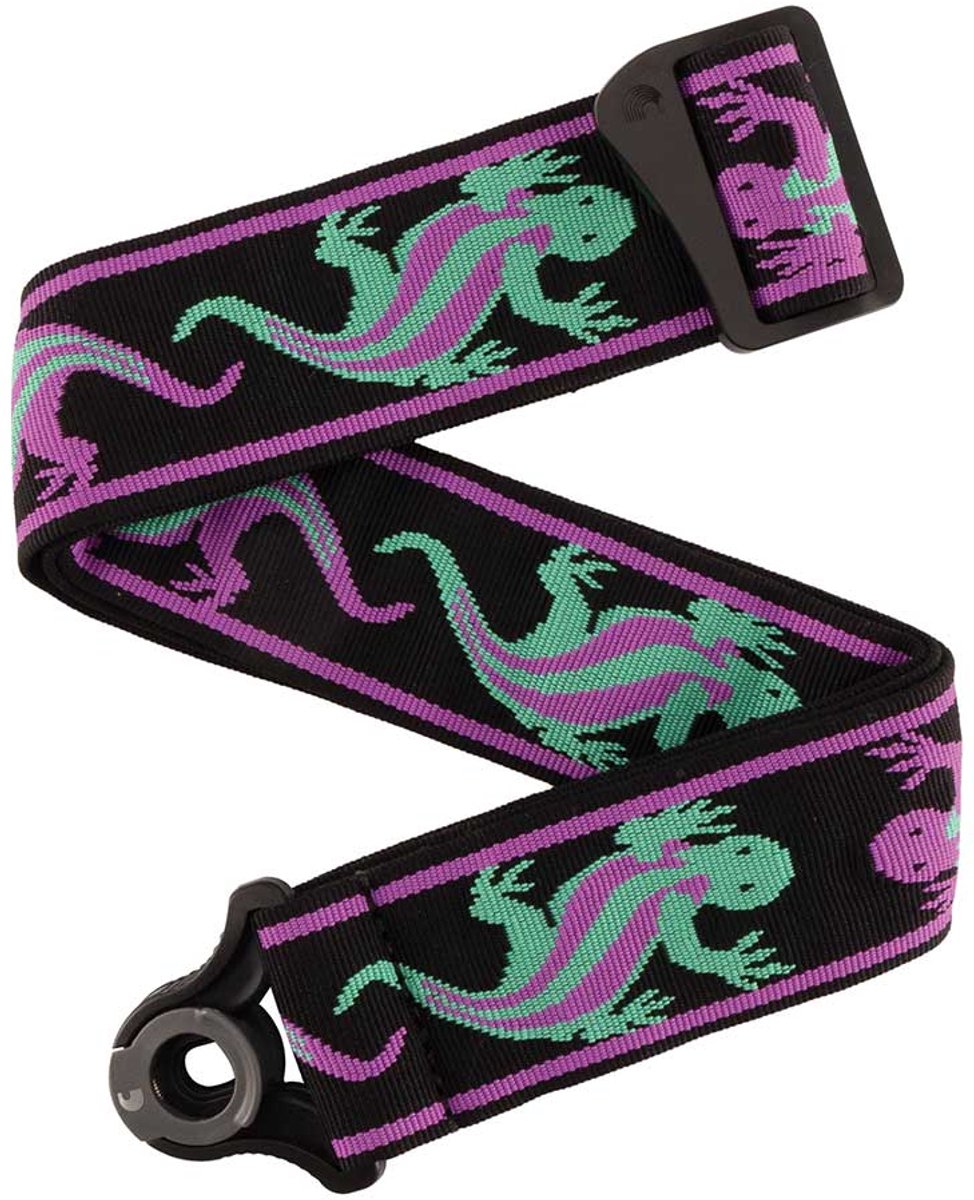 D'Addario Vintage Lizard Gitaarband met Auto Lock