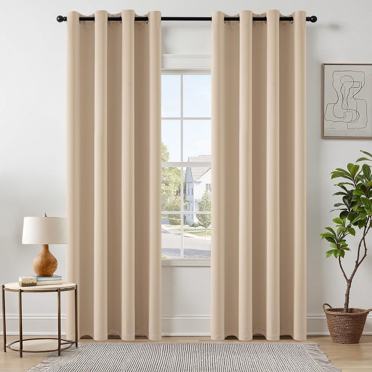 Dailygoods- Verduisteringsgordijn 140 x 225 cm - 2 Stuks - Zacht/Esthetisch - Warmte-isolerend - Duurzaam - Hoogwaardige Verduisteringstechnologie - Gordijnen