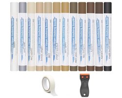CLVP® Laminaat Reparatieset - Laminaatvuller - Vuller - Stiften Set - Veelkleurig