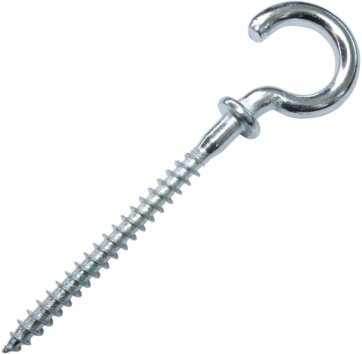JHUBERS- Schroefhaak Set van 10 - G-vormige Schroefhaken - Gegalvaniseerd Staal - Ø4,9x84 mm - Wand/plafond Bevestiging - Ruimtebesparend - Haak