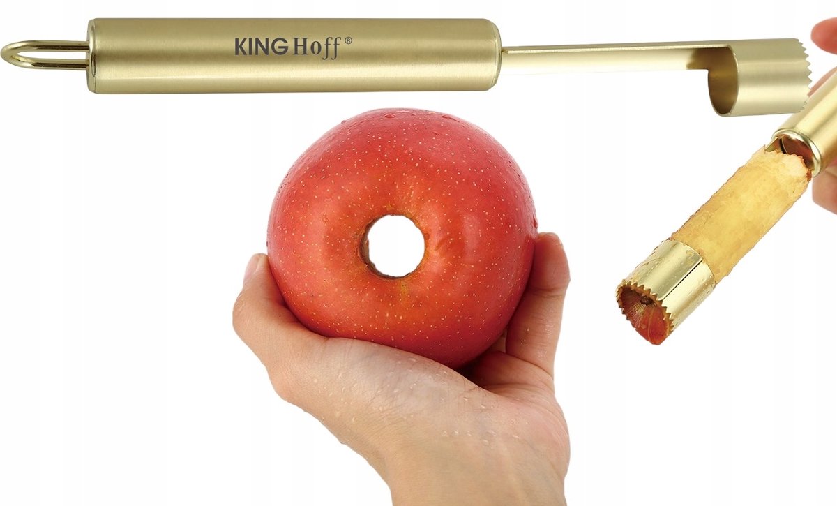 Appelboor Staal - Verwijder Klokhuis & Snijd Fruit