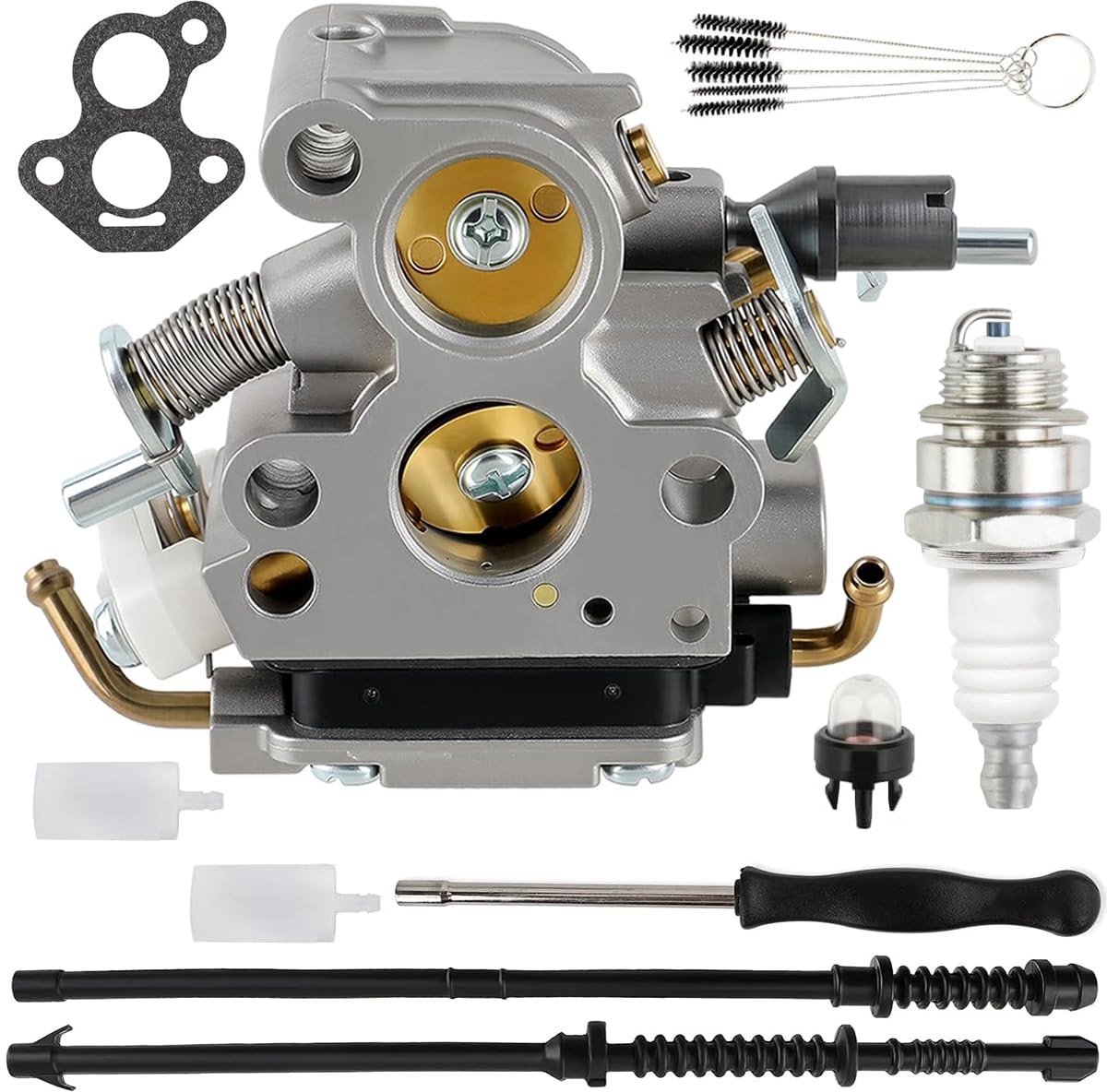 JHUBERS- Carburateur Vervanging voor Husqvarna 135/140 - Carburateur voor Craftsman 358381800 - Carburateur voor Jonsered CS2240 - Zama C1T-EL41A - Hoogwaardige materialen - Temperatuur- en corrosiebestendig - Motorcarburateur