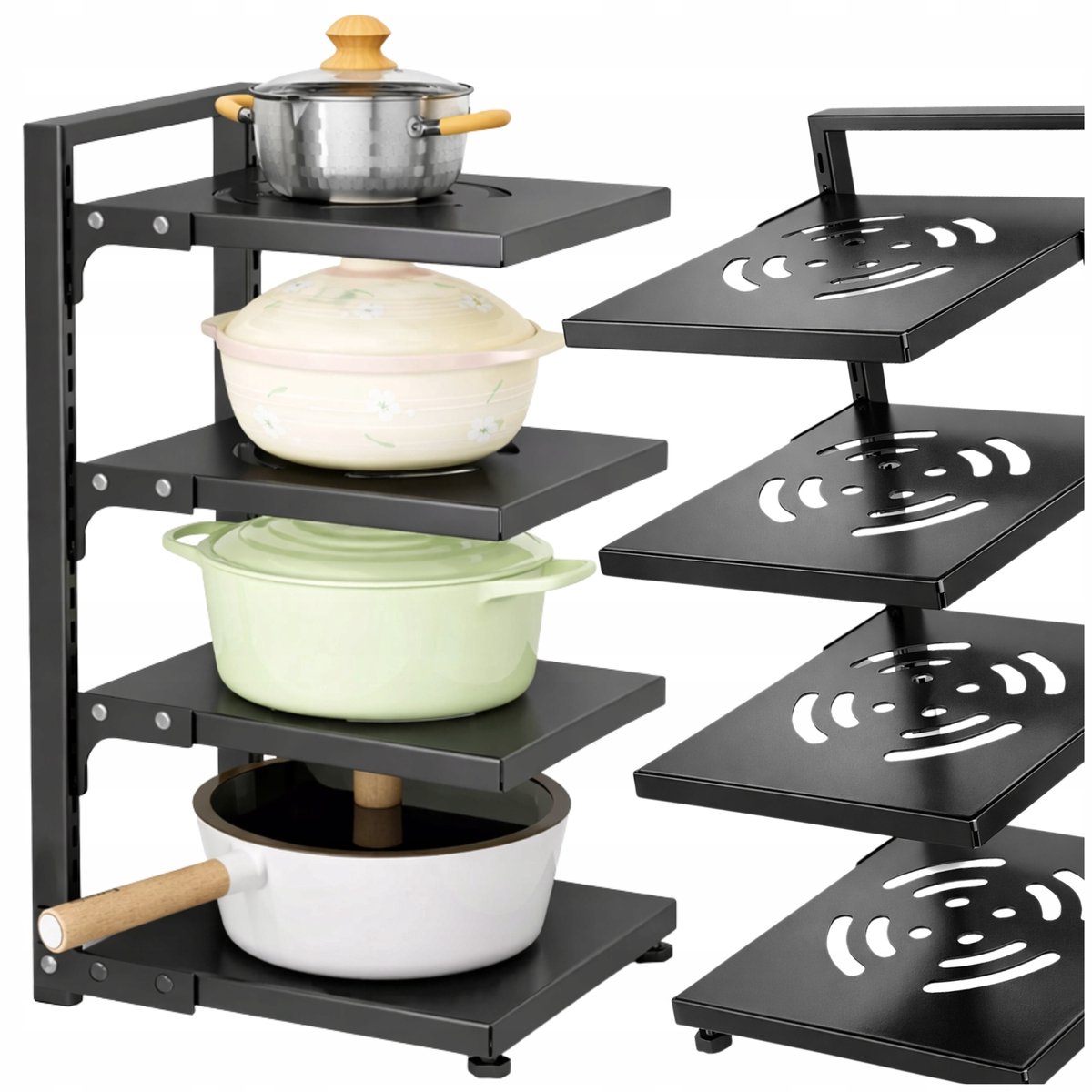 Metalen Keuken Organizer 4 Niveaus - Potten & Pannen