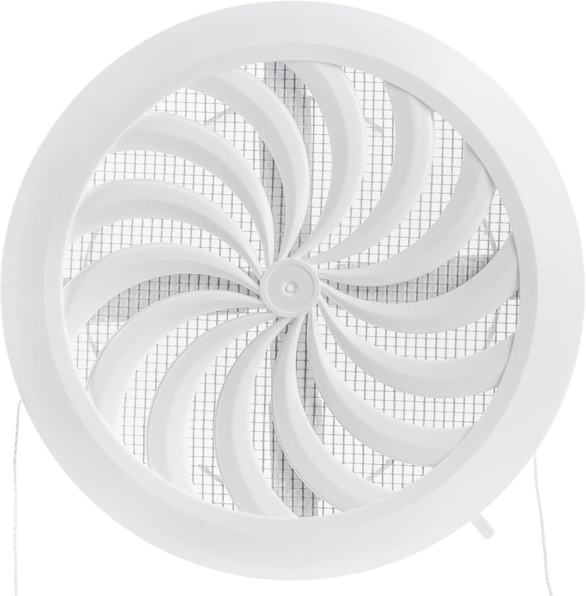 Verstelbaar Ventilatierooster - Afzuigkap Rooster - Luchtstroom Regelen - Insectenbescherming - 100-150 mm - Wit
