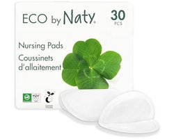 Zoogcompressen Borstcompressen - Comfort Tijdens Borstvoeding - Zacht Bamboe Materiaal - 30 - Wit - 30 stuks