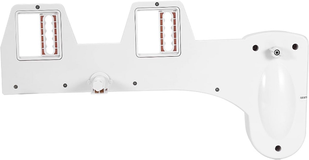 Douche Toilet Opzetstuk - Bidet WC - Intieme Reiniging - Zelfreinigende Sproeier - 44 x 185 cm - Wit