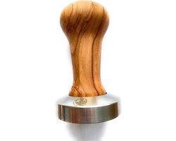 Koffie Tamper - Espresso Tool - Perfecte Espresso - Ergonomisch Handvat - 54 mm - Houtkleur