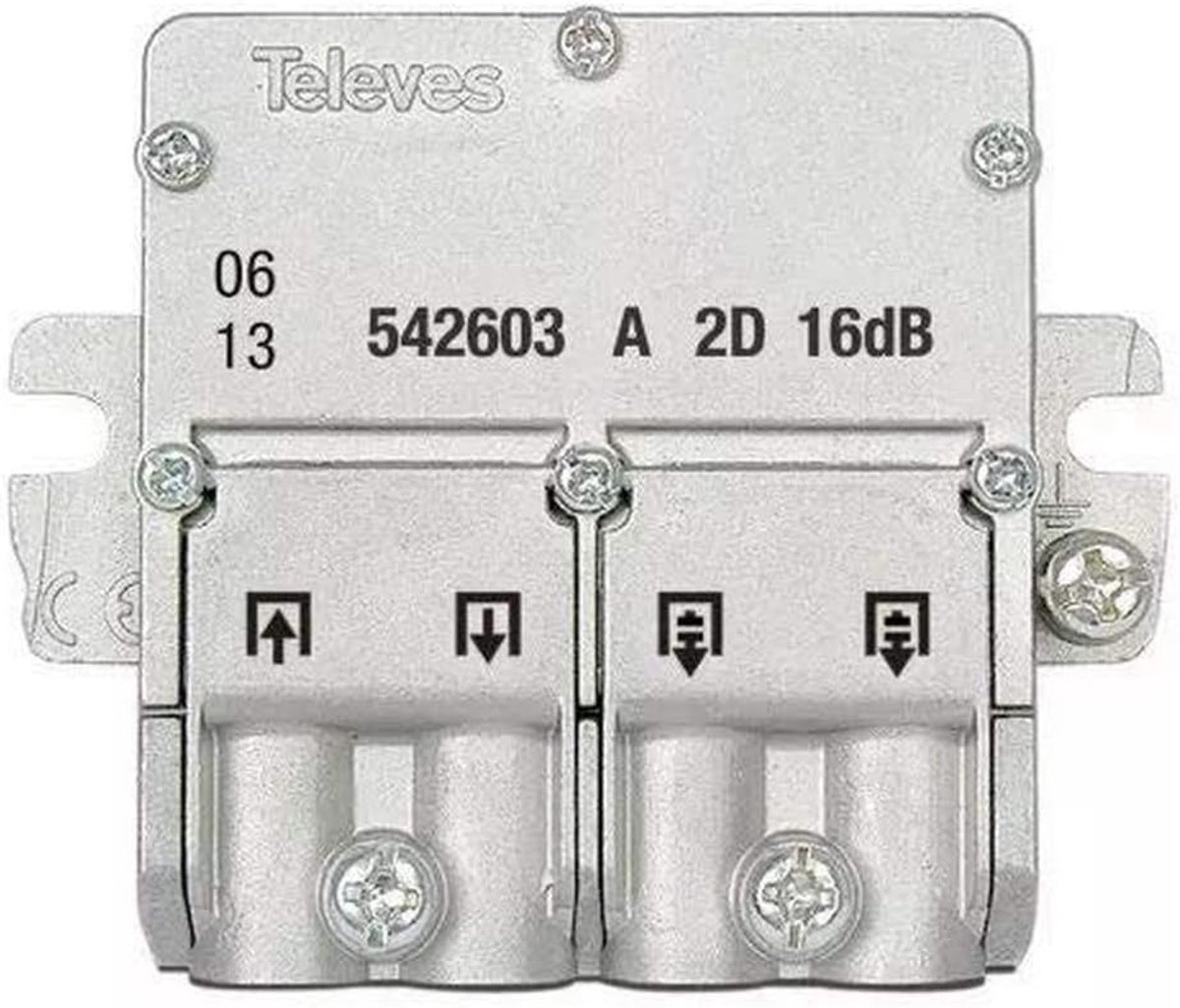 Versterker voor TV-ontvangst 5 - 2400 MHz, 16dB