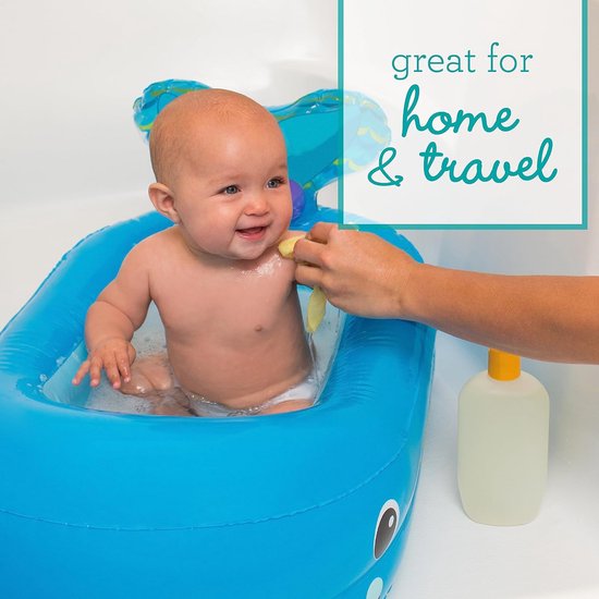 Opblaasbaar Baby Bad met Walvisdesign - Spetterplezier met 10 Drijvende Ballen en Warmte-indicator — afbeelding 3