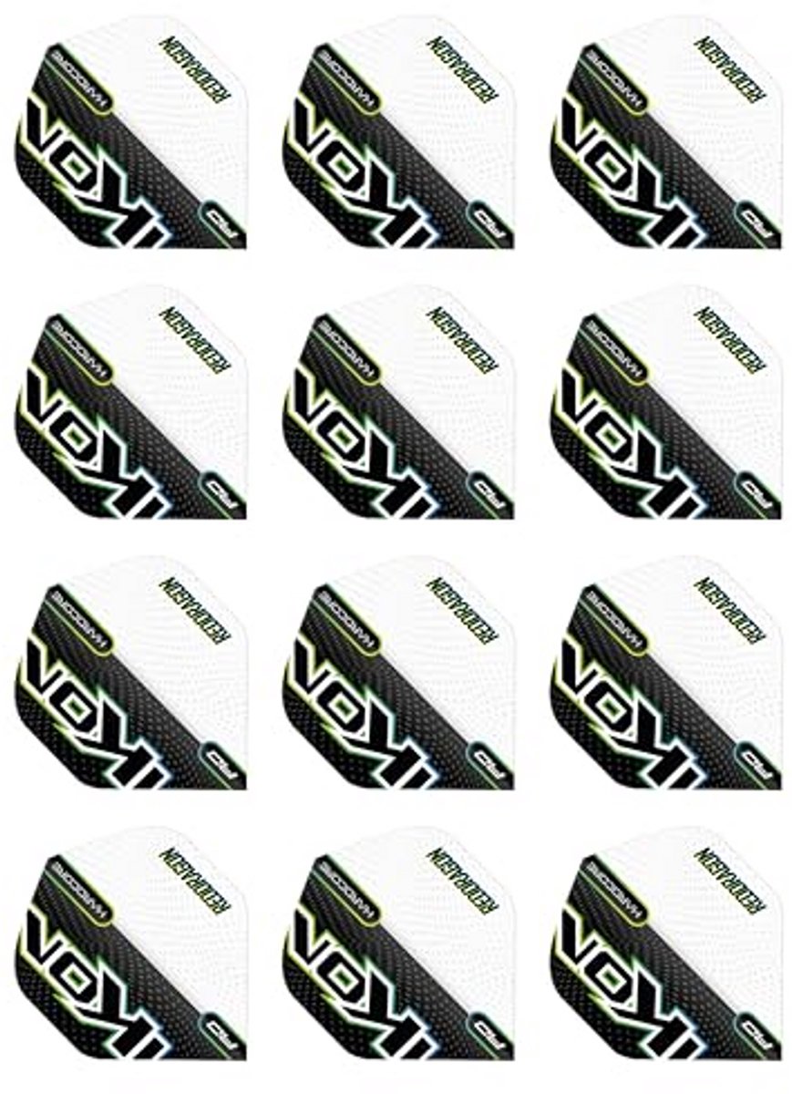 Dart Flights - Vliegers - Darts Spelen - Extra Dikke Kwaliteit - 12 Stuks - Zwart Wit