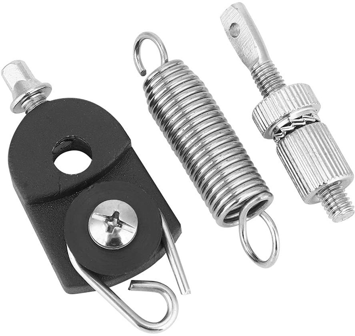Dailygoods- Drumvoetpedaal Hoogwaardig - Vervangende Onderdelen - Duurzaam - Corrosiebestendig - Eenvoudig te Monteren - Set met Veer en Spanner - Basdrumonderdelen