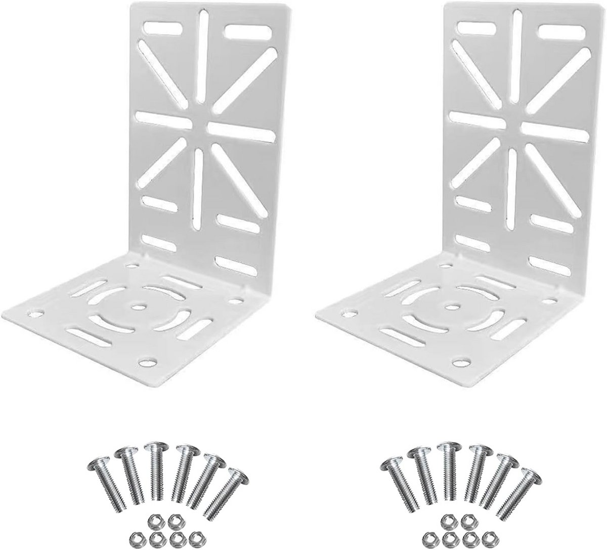 Camera Ophanging - Bevestiging Beugel - Beveiliging Monteren - Stabiel L-ontwerp - 2 Sets - Ivory