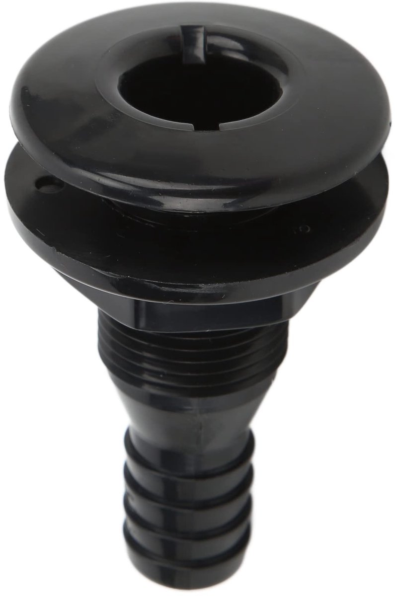 Dailygoods- Afvoer Fitting 3/4 inch - Slang Koppeling - Scupper Outlet - Door Rompassemblage - ABS - Duurzaam Materiaal - Doorrompconnector