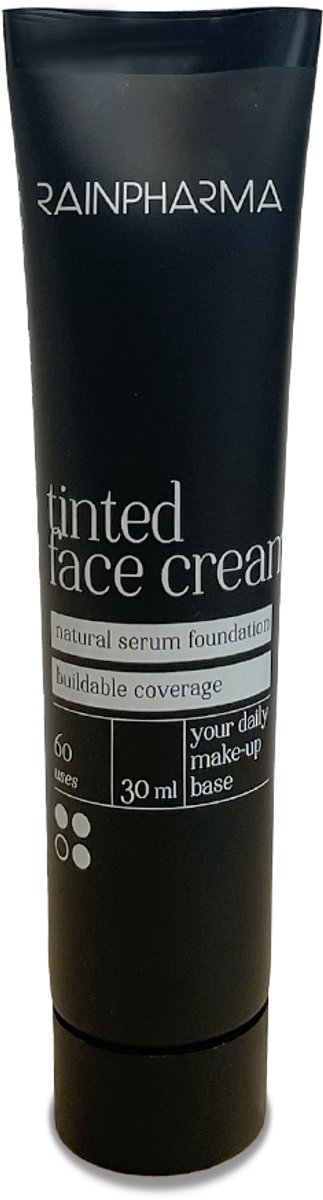 RainPharma Tinted Face Cream – Getinte Dagcrème & Serum Foundation – Natuurlijk & Egaliserend – 30ml – Poppy Seed