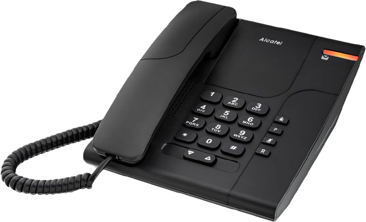 Telefoon - Vaste lijn - Thuisgebruik - Volume regeling - Niet gespecificeerd - Zwart