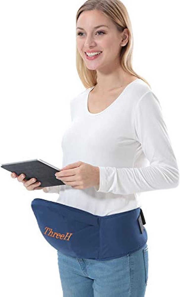 Heupkruk Baby - Peuter Zitdrager - Comfortabel Dragen - Brede Verstelbare Band - 70-114 cm Taille - Blauw