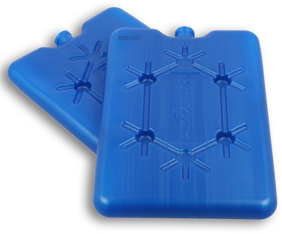 DULA platte koelelementen voor koelbox en koeltas - Freezeboard blauw plat - 2 stuks - 200 gram - 11 x 16.5 x 1.5 cm van DULA — afbeelding 3
