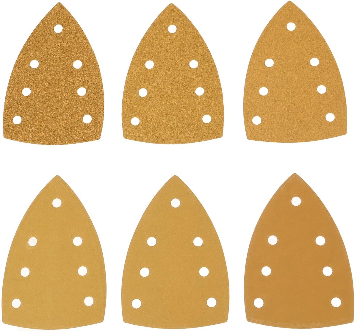 Dailygoods - 60 Stuks Geel Slijpmachines Schuurpapier - Voor Bosch Multi-Sanders
