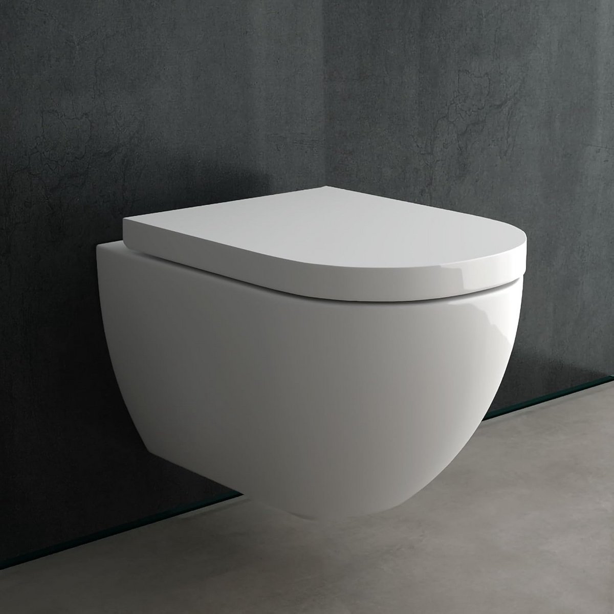 Hangend Toilet - Douche WC - Intieme Hygiëne - Randloos Ontwerp - 52 x 36 x 40 cm - Wit