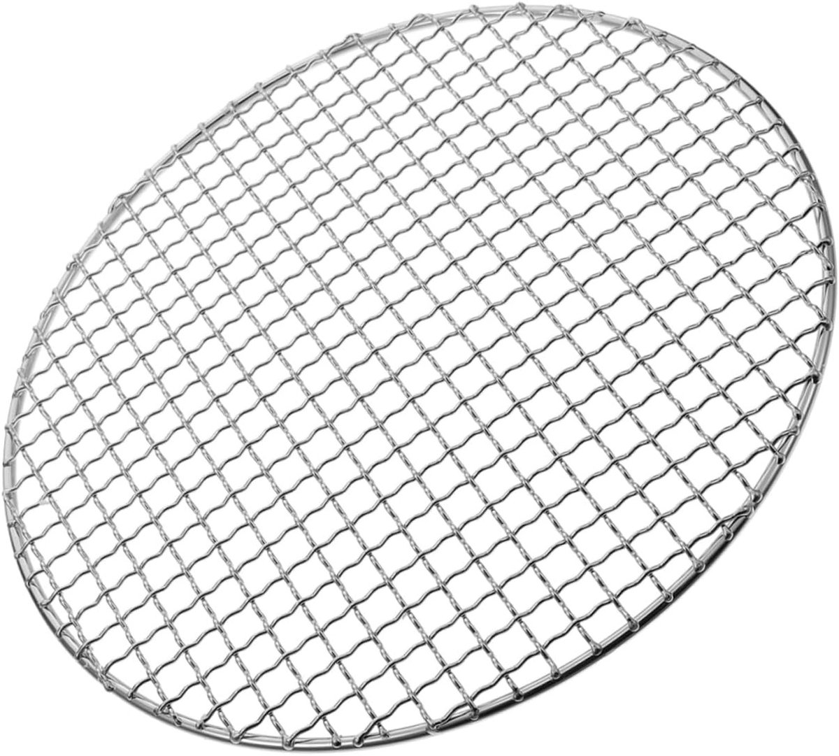 RVS barbecuegrill - 2XL - Diameter 35 cm - vleesrooster - gaasrooster - rond barbecuegrill