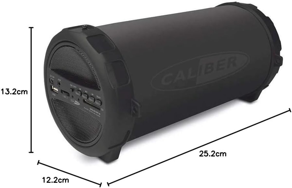 Draadloze Bluetooth Speaker met 16 Uur Batterij en FM-Radio - USB/SD Ondersteuning