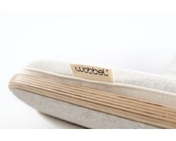 Wobbel Deck Original/Pure/Pro - Origineel Wobbel Matras voor een Zachte Uitnodiging - Balansbord Original, Pure en Pro - Aquamarine - Iceblue - OEKO-TEX - Wasbare Hoes - 100 cm