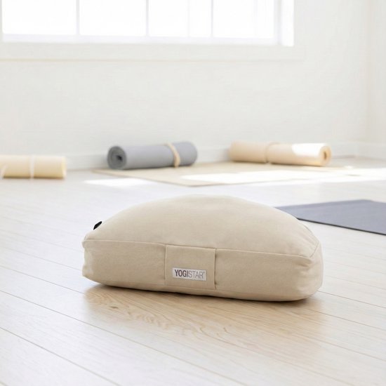 Meditatiekussen - halve maan spring green Meditatiekussen YOGISTAR van MEDI — afbeelding 4