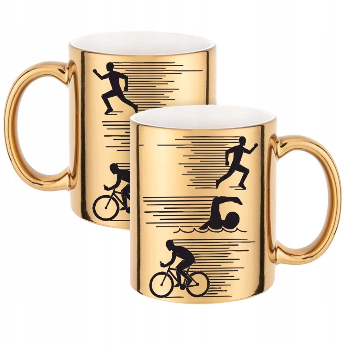 Gouden Triathlon Beker 330ml - Uniek Cadeau voor Atleten