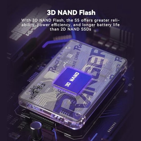 Interne SSD - Opslag Schijf - Computer Upgrade - Hoge Leessnelheid - 1TB - Zilver — afbeelding 2