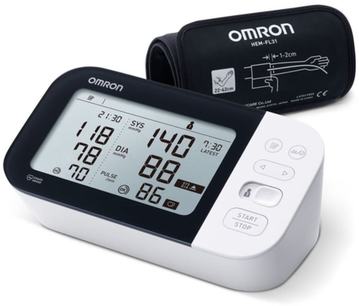 Bol.com Omron M7 Intelli IT AFIB Bloeddrukmeter (2024) – Met Bluetooth, Hartritme Detectie & 2 Gebruikers aanbieding