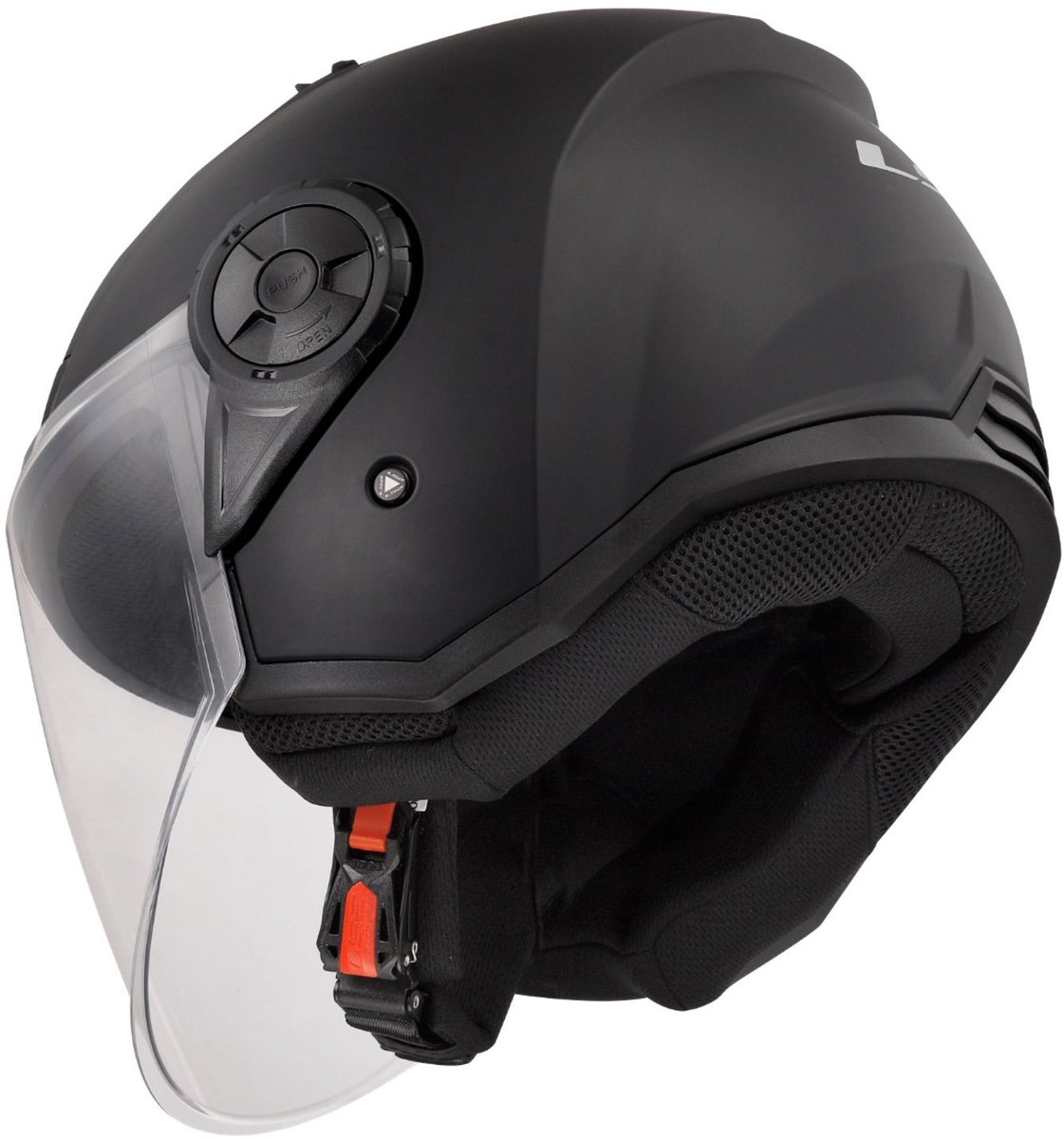 LS2 OF616 Airflow II Solid Mat Zwart 06 Jethelm - Maat XXXL - Helm – foto 4