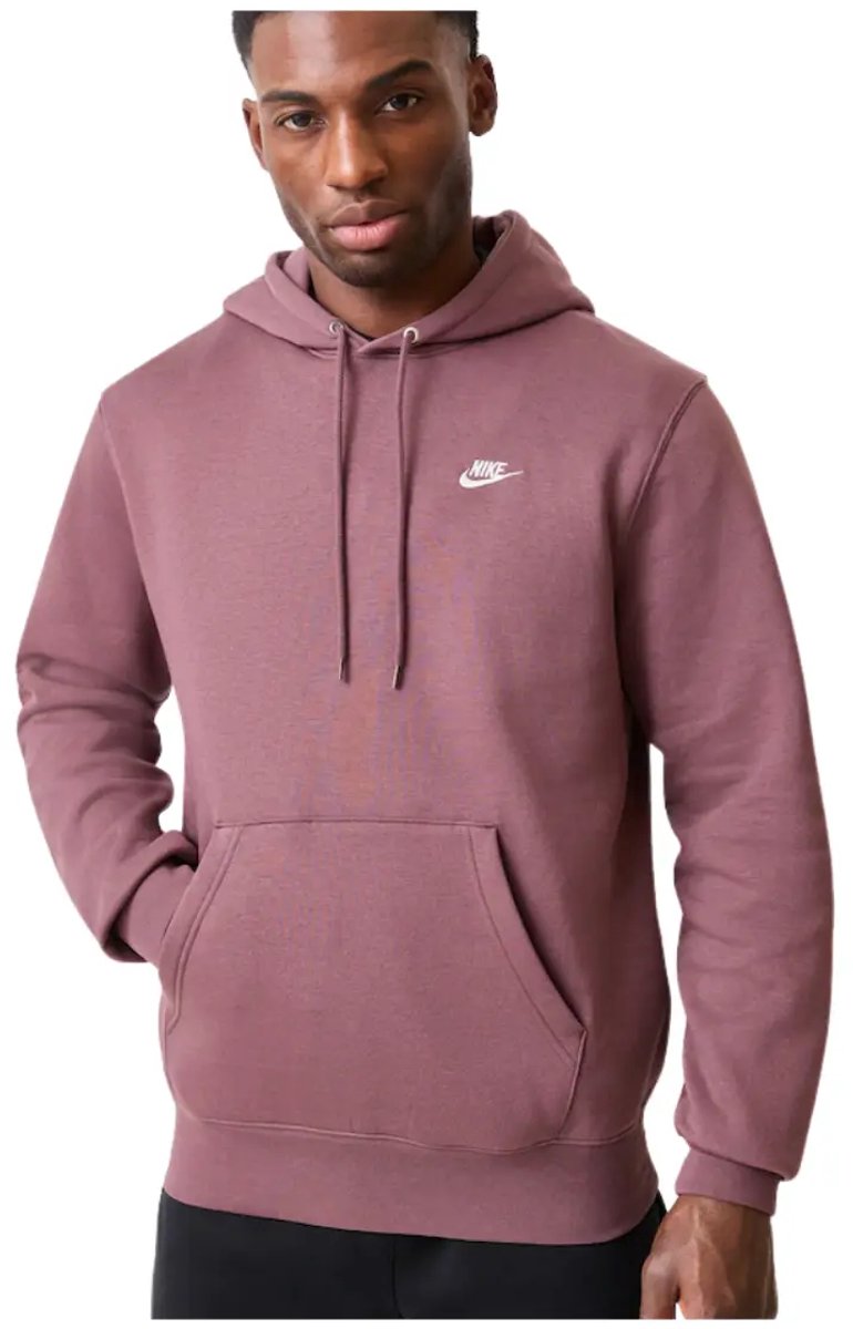 Nike club pullover hoodie in de kleur . Paars