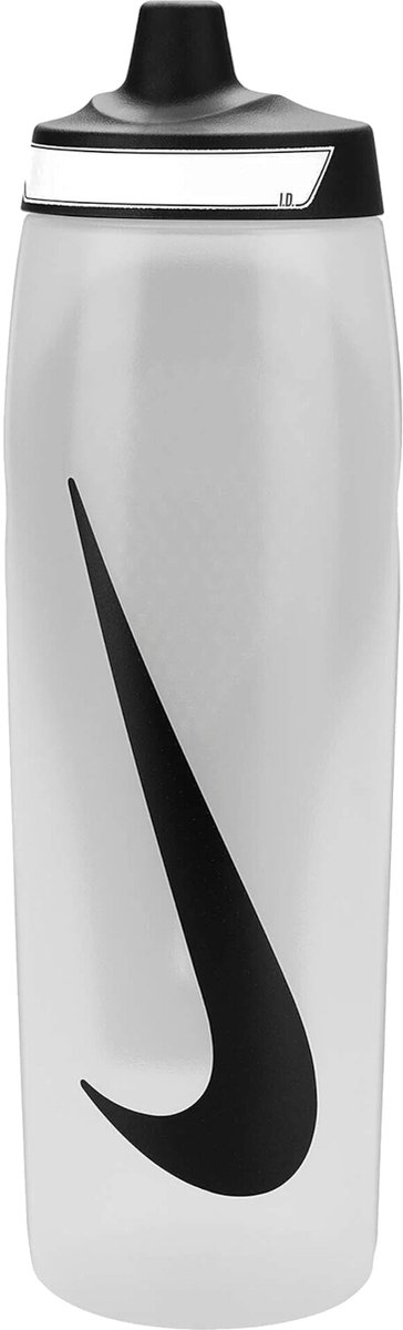 Nike Sportbidon model Refuel Bottle Grip - 1 Liter - Transparant/Zwart — afbeelding 3