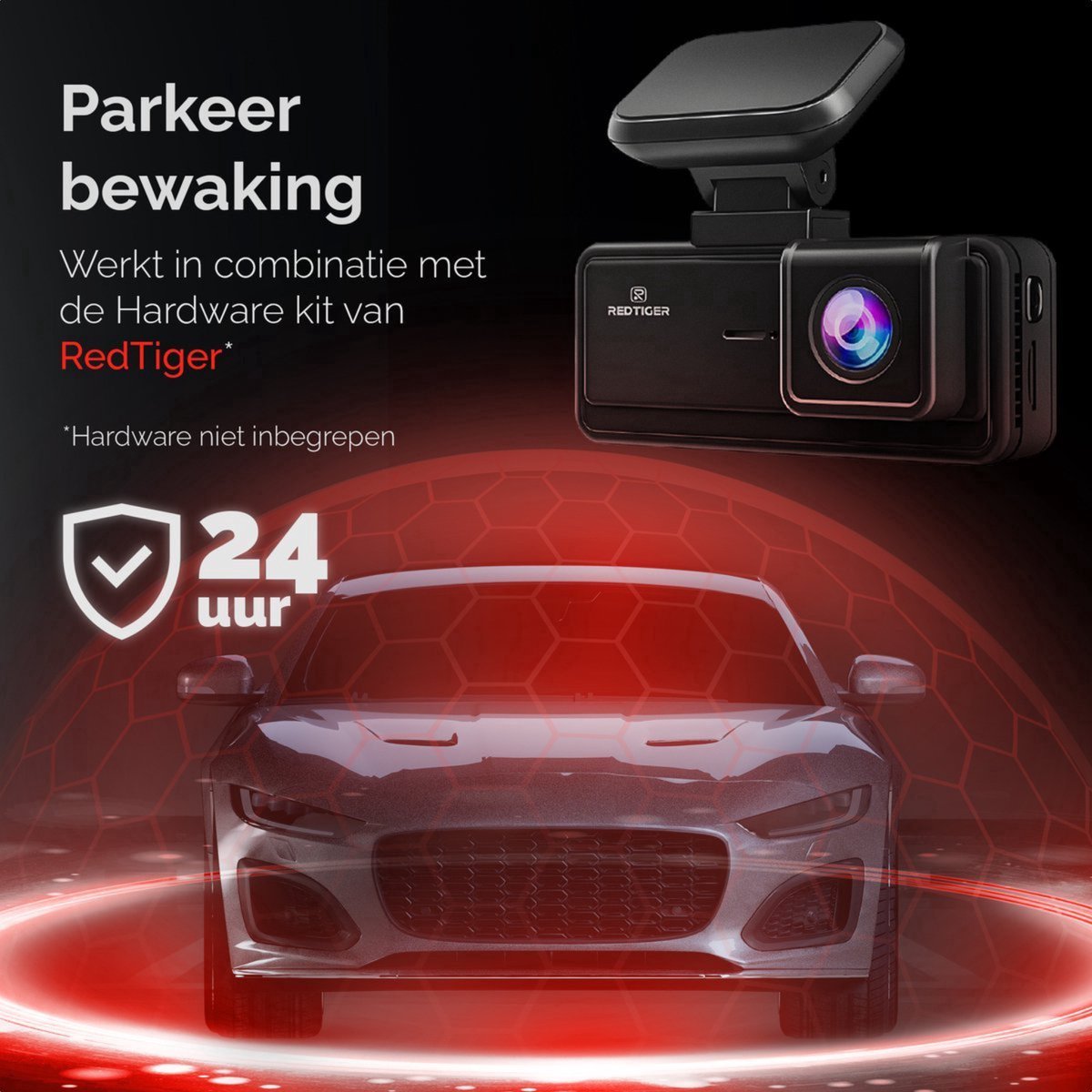 RedTiger F8 Lite Dashcam voor auto - 4K - Voor Camera - WiFi en GPS - 3,18 Inch met App - Dashcams - 2025 model - Sony Sensor - Nachtzicht - Parkeerbewaking - G Sensor - Loop opname - thumbnail 5