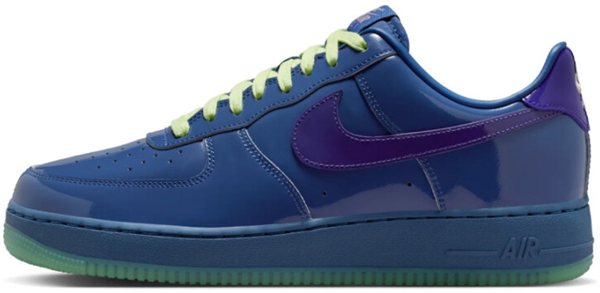 Nike Air Force 1 Low Patent Leather Mystic Grape Ice Blauw