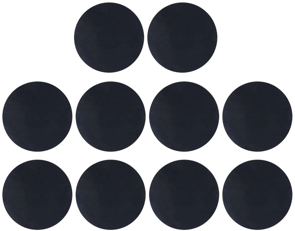 Dailygoods- Grillmat Ronde 24 Cm - 10 Stuks - Herbruikbaar - Hittebestendig - Non-stick - Gemakkelijk schoon te maken - Barbecue Mat