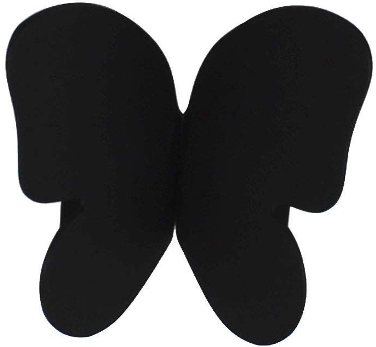 Cosensi- Butterfly Knop - Zwart - Messing - Decoratieve Handgreep - Voor Deur/Kast - Inclusief Schroeven - Afmetingen 73x42mm - Deurgreep