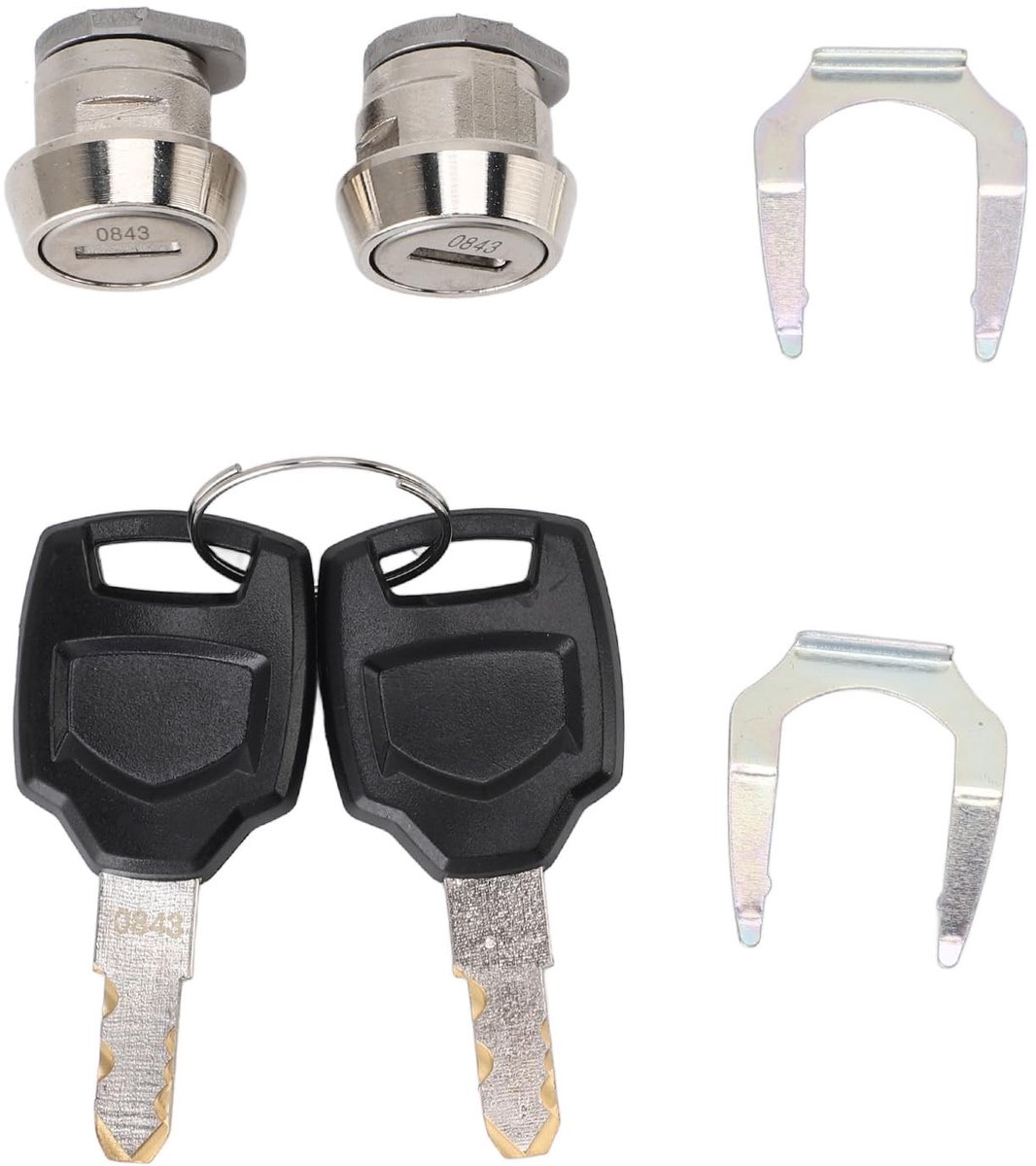 Dailygoods- Kofferslot Universele Compatibiliteit - Vervangingsset - Sturdy Aluminium Legering - Beveiliging voor Top Cases - Eenvoudige Installatie - Betrouwbaar Sluitmechanisme - Motorfietskoffer