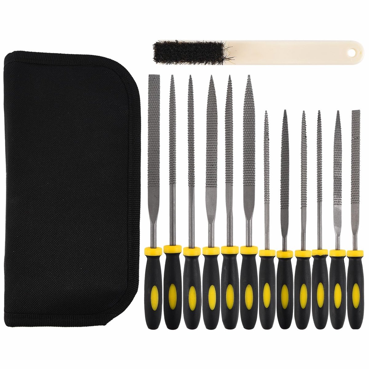 Dailygoods - Set van 12 Houtbewerkingsvijlen voor Doe-Het-Zelf Projecten
