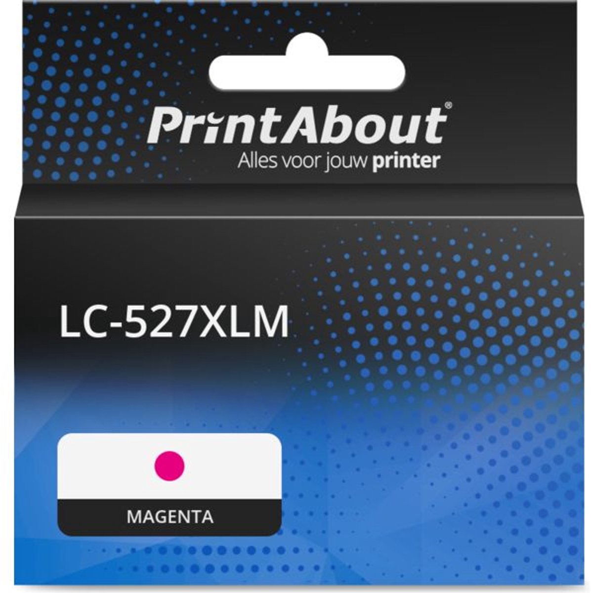 PrintAbout huismerk Inktcartridge LC-527XLM Magenta Hoge capaciteit geschikt voor Brother