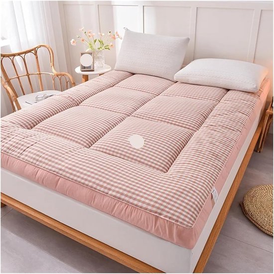 Futon Matras - Reismatras Tatami - Flexibele Slaapplek - Opvouwbaar Ontwerp - 180 x 200 x 10 cm - Grijs — afbeelding 2
