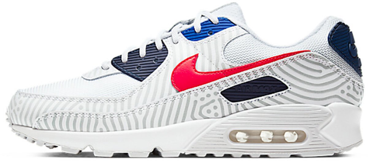 Nike Nike Air Max 90 - Euro Tour - Heren Sneakers Sport Schoenen Wit CW7574-100