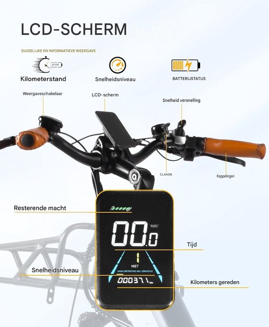 Elektrische fiets 26 Inch - Damesfiets-Herenfiets-Aluminiumlegering- met 7 versnellingen -36 V 17.6 Ah -elektrische stadsfiets -Achterwielmotor 250W - Mechanische schijfrem -tot 100km- IP54 Waterdicht - Blauw — afbeelding 4