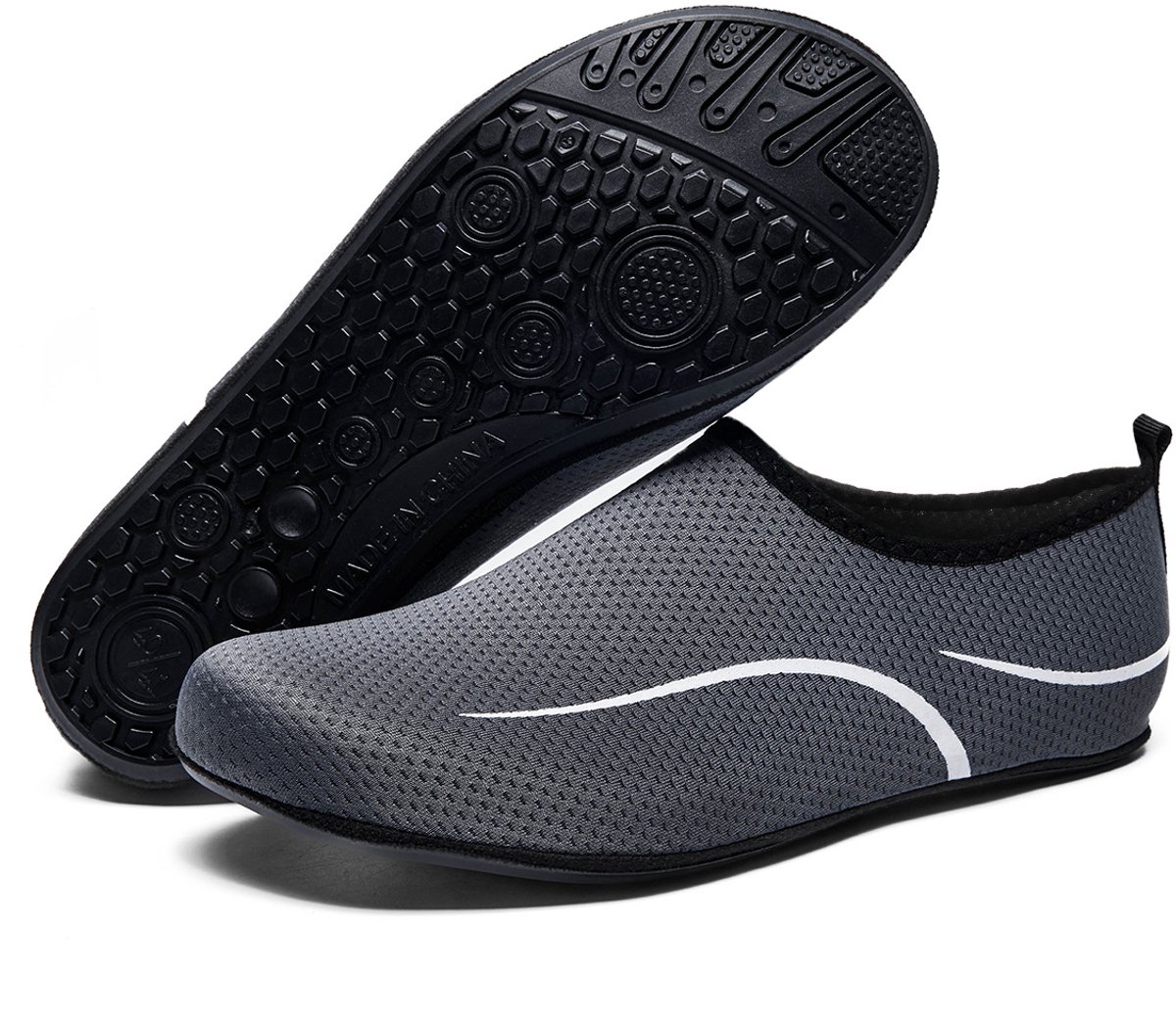 Unisex waterschoenen – Zwem-, watersport- & strandschoenen – Sneldrogend – Schoenen voor surfen & duiken – Lichtgewicht – Neopreen materiaal – Maat: EU 46-47
