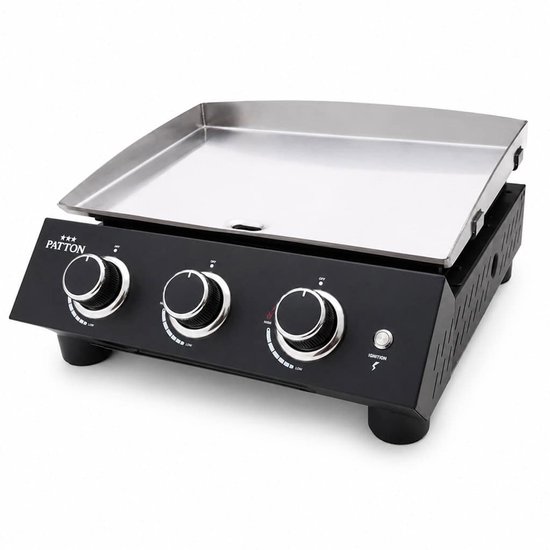 Patton Vigor A300 Plancha Gasbarbecue met RVS Bakplaat - 3 Branders van Patton — afbeelding 5